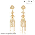 90982 Xuping Nova Moda China Jóias Por Atacado 18 K banhado a ouro Jewellry Brincos Do Parafuso Prisioneiro brincos